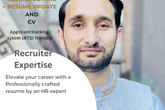 professionally write resume CV and cover letter, ats optimize