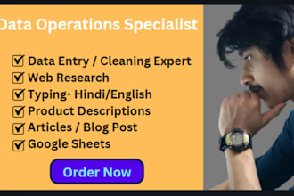 do excel, powerpoint, hindi english typing, blogging and dashboard services