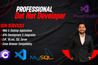 develop an asp dot net web app with c sharp and sql database