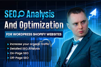 do SEO analysis and optimization for wordpress shopify websites
