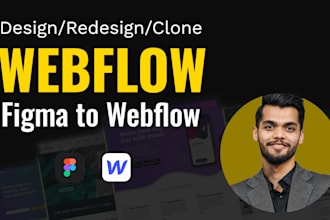 develop webflow website or figma to webflow or duplicate website to webflow