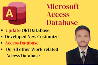 do all your ms access database task and projects