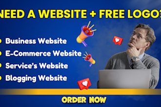 design or redesign a modern responsive wordpress website and get free logo