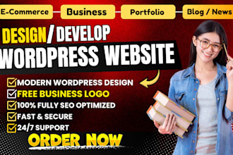 create wordpress website design and built wordpress business website