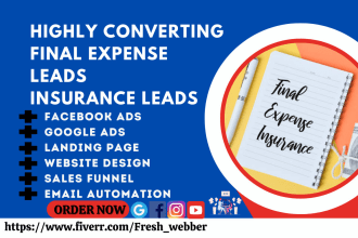 high final expense leads final expense facebook ads website final insurance lead