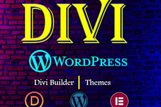 create professional wordpress website with divi builder