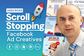 design high roas facebook static ad creatives