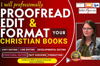 be your christian book editor and proofreader