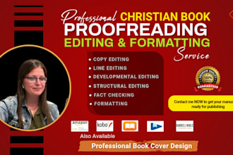 be your christian book editor and proofreader