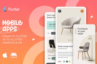 convert your figma or adobe xd design to flutter frontend