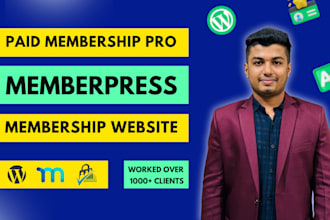 build membership website using paid membership pro and memberpress