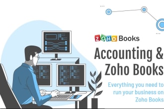 do bookkeeping petty cash report and data entry using zoho books