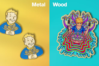 create a mockup of your pin or medal