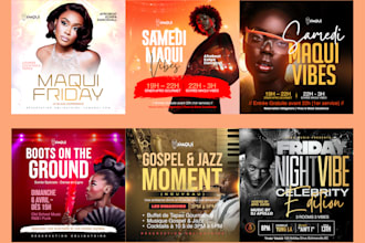 design a nightclub, concert, birthday, event or party flyer