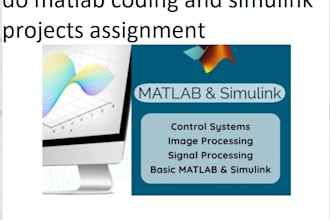 do matlab coding and simulink projects assignment