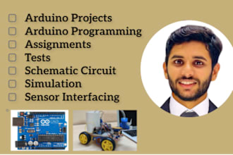 do arduino programming, projects and circuit designing