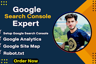 configure google search console, analytics and submit XML sitemap, robotstxt