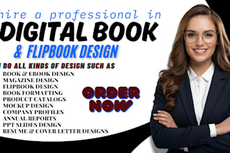 do your digital magazine,flipbook,lookbook,product booklet, print ebook design