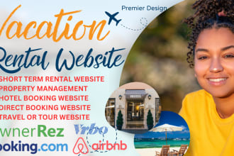 build vacation rental website ownerrez airbnb, vrbo short term rental website