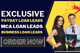 generate exclusive mca leads payday loan leads business loan leads website