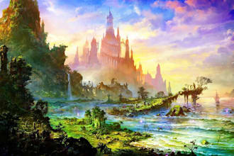 create a detailed fantasy setting for your story