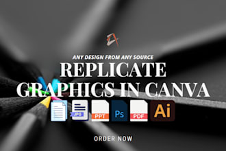 replicate any design or document on canva within a 24hrs