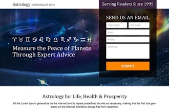 generate astrology leads horoscope leads astrology landing page tarot website