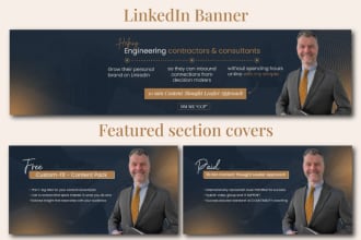 design linkedin banners and featured covers to attract premium clients