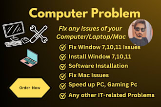 install any software, repair, fix mac, windows computer, laptop, pc remotely