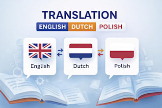 translate in dutch, polish and english