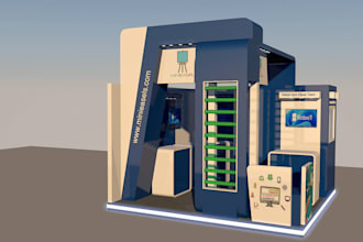 create exhibition stalls, trade show booth, stand design