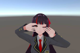 create 3d model for vrchat avatar furry vr character