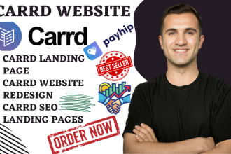 carrd landing page, carrd website, redesign carrd, thrivecart, gohighlevel, wix