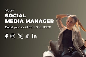 be your social media marketing manager and content creator