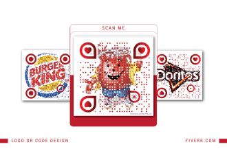 create an awesome  custom logo qr code design within 1 hour