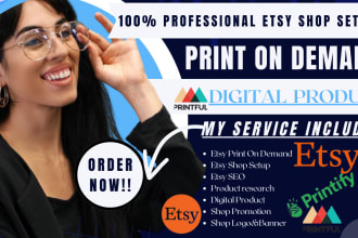 setup etsy print on demand, etsy seo, etsy print on demand and digital product