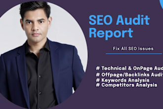 create SEO audit report for your website and action plan for high ranking