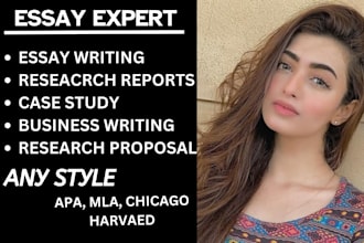 do essay writing, case study, article and business writing