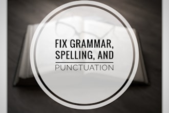 fix all grammar mistakes from your book