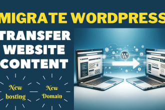 migrate wordpress website and transfer to new host