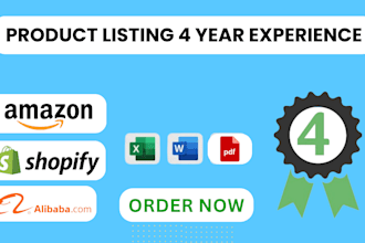 do alibaba, amazon product uploads , add products to shopify