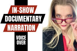 do female voice over for documentary narration
