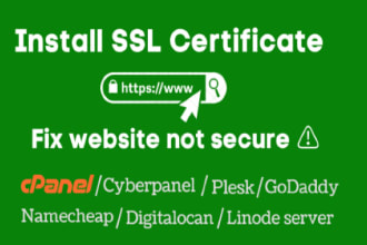 install SSL certificate https on AWS or any webserver or fix issues