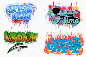 graffiti t shirt, logo, sticker or custom art designs for you