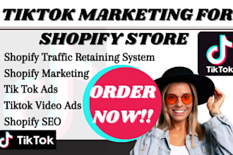 do shopify tiktok marketing, tiktok ads and video ads for your shopify store