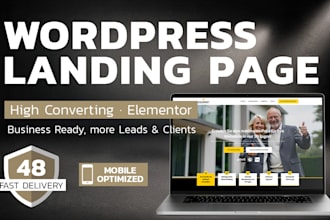 build a high converting wordpress landing page with elementor