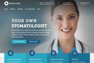 design dentist website clinic website doctor website medical dental website