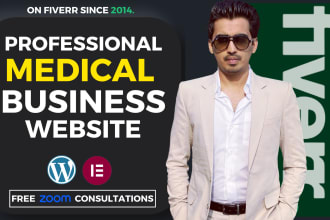 design a website for medical doctor, dentist, hospital, healthcare on wordpress
