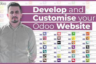design, develop, or customize an odoo website for you