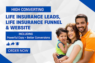 life insurance leads life insurance website life insurance funnel
